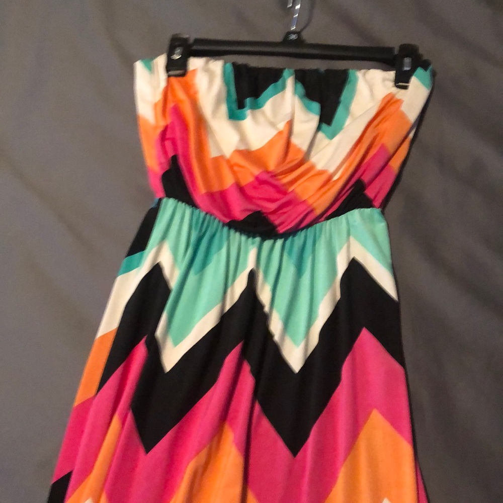 Zig zag maxi dress.